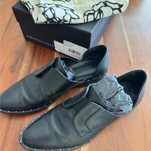 Freda Salvador Black D’Orsay Loafers 6.5
